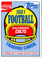 1981 Topps Coca-Cola Houston Oilers Houston Oilers Header #NNO