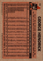 1983 Topps Drake's Big Hitters George Hendrick #10