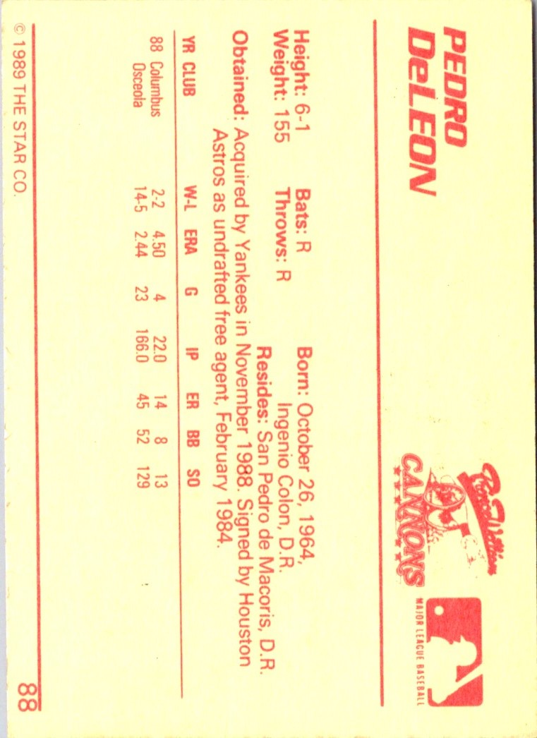 1989 Star Pedro DeLeon