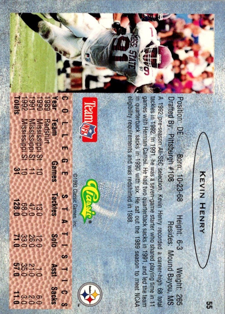 1993 Classic Kevin Henry