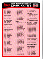 2006 Topps Checklist Checklist #2 OF 3