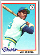 1978 Topps Von Joshua