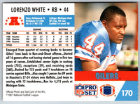 1991 Pro Set Lorenzo White #170