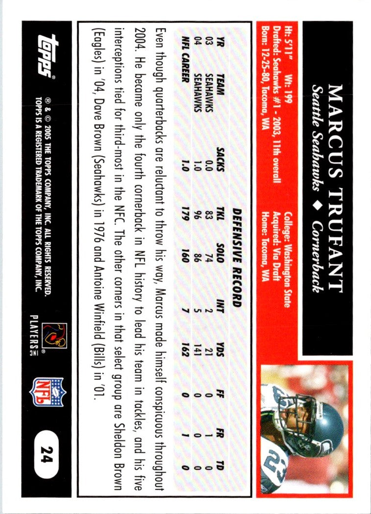 2005 Topps Marcus Trufant