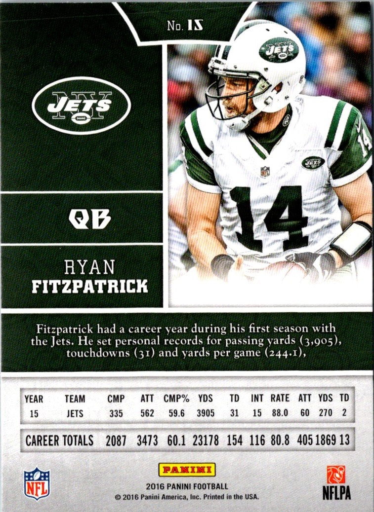 2016 Panini Prestige NFL Shield Ryan Fitzpatrick