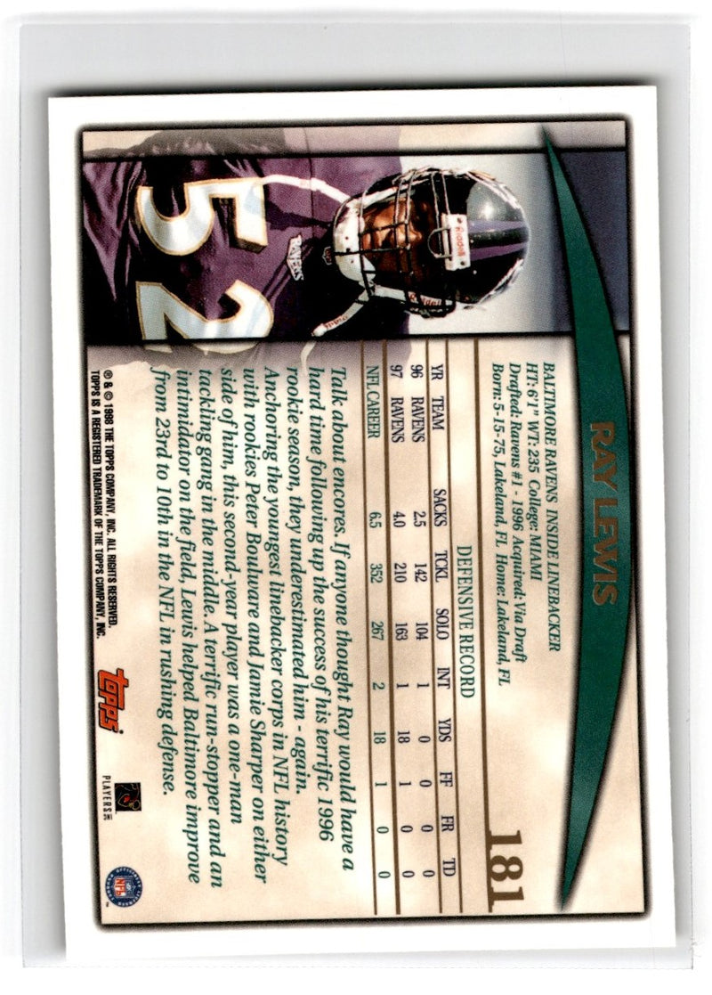 1998 Topps Ray Lewis