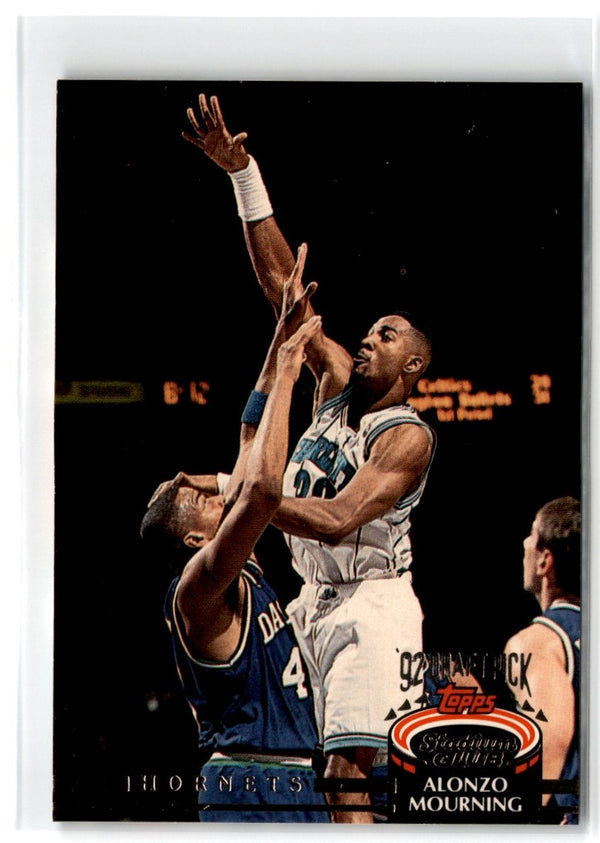 1992 Stadium Club Alonzo Mourning #297 Rookie