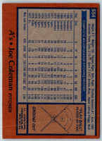 1978 Topps Joe Coleman #554