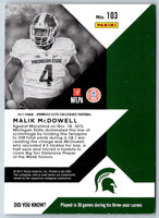 2017 Panini Elite Draft Picks Malik McDowell #103 Rookie