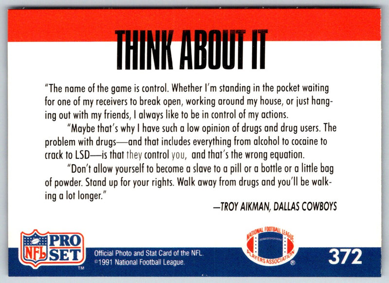 1991 Pro Set Troy Aikman