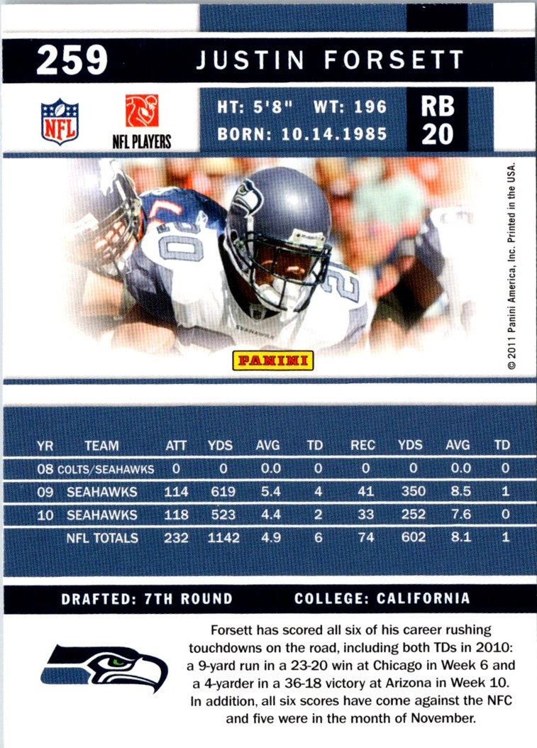 2011 Score Justin Forsett