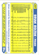 1987 Topps Traded Brian Holton