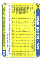 1987 Topps Traded Brian Holton #49T