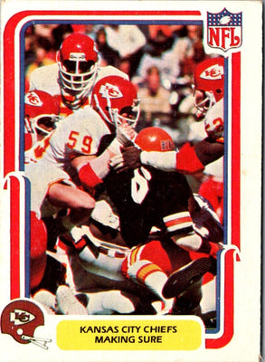 1980 Fleer Team Action Making Sure (Defense) #24