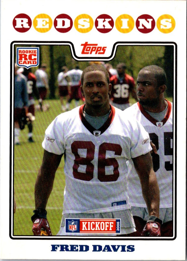 2008 Topps Kickoff Fred Davis #208 Rookie