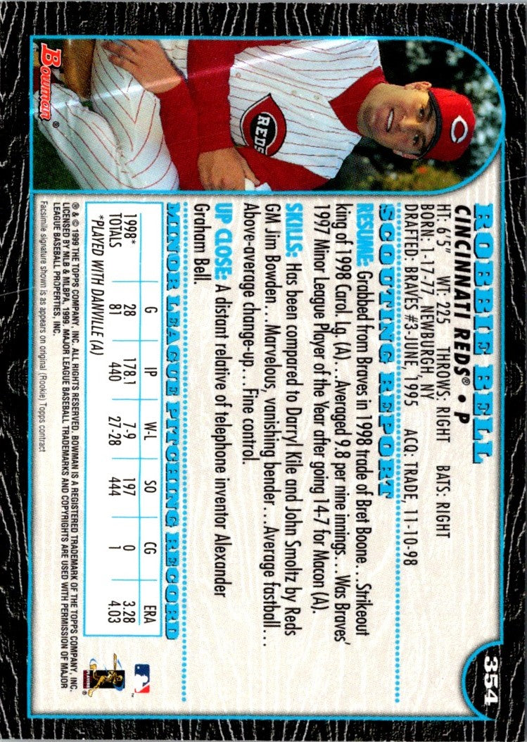 1999 Bowman Rob Bell