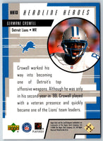 2000 Upper Deck Headline Heroes Germane Crowell #HH13