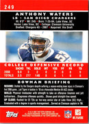 2007 Bowman Anthony Waters