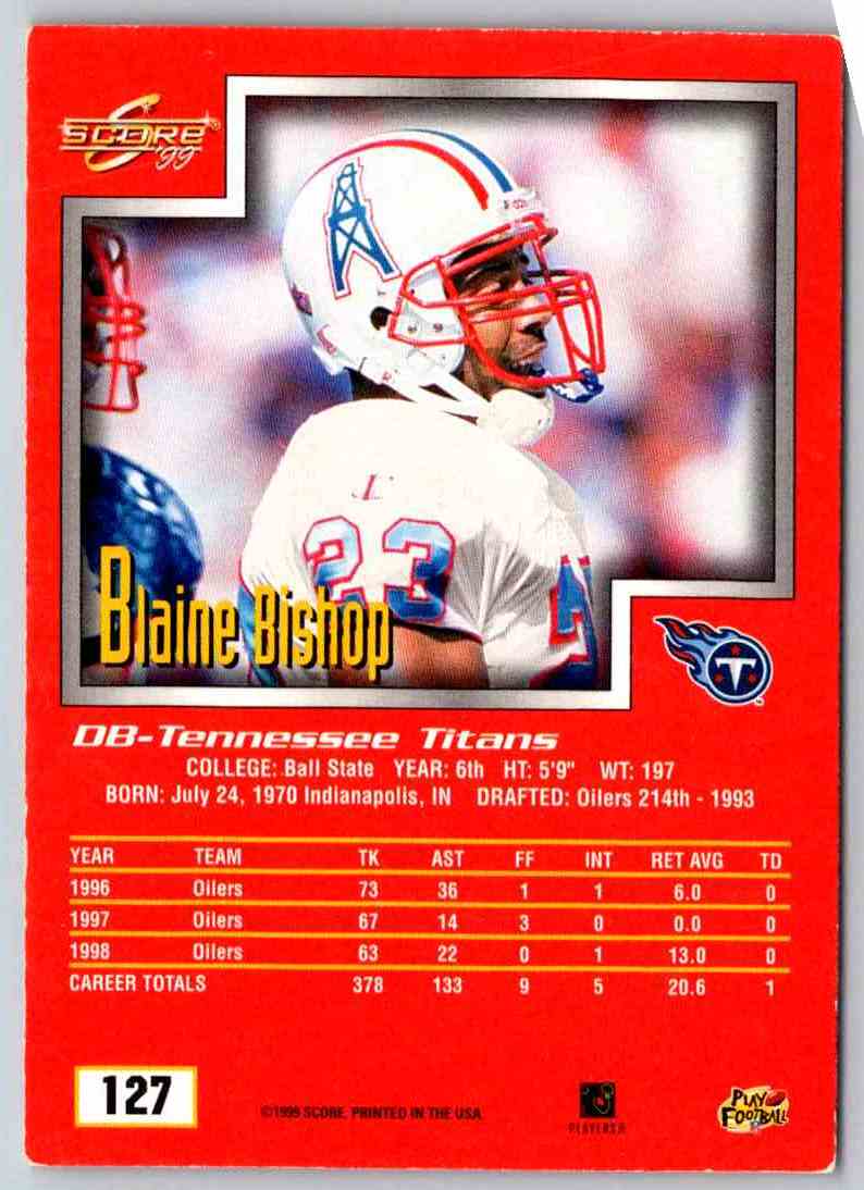 1999 Score Blaine Bishop