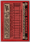 1986 Topps Luis Sanchez