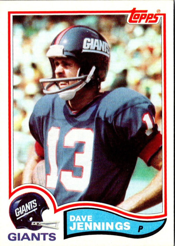 1982 Topps Dave Jennings #424