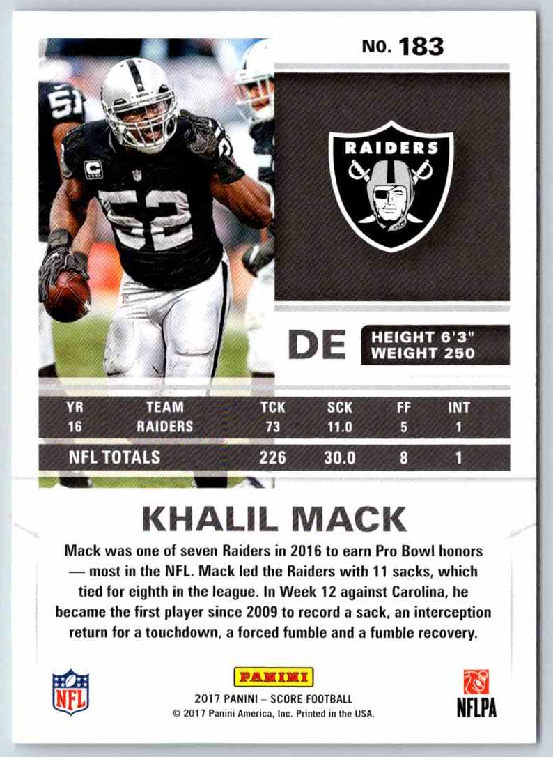 2017 Score Khalil Mack