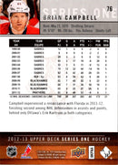 2012 Upper Deck Brian Campbell
