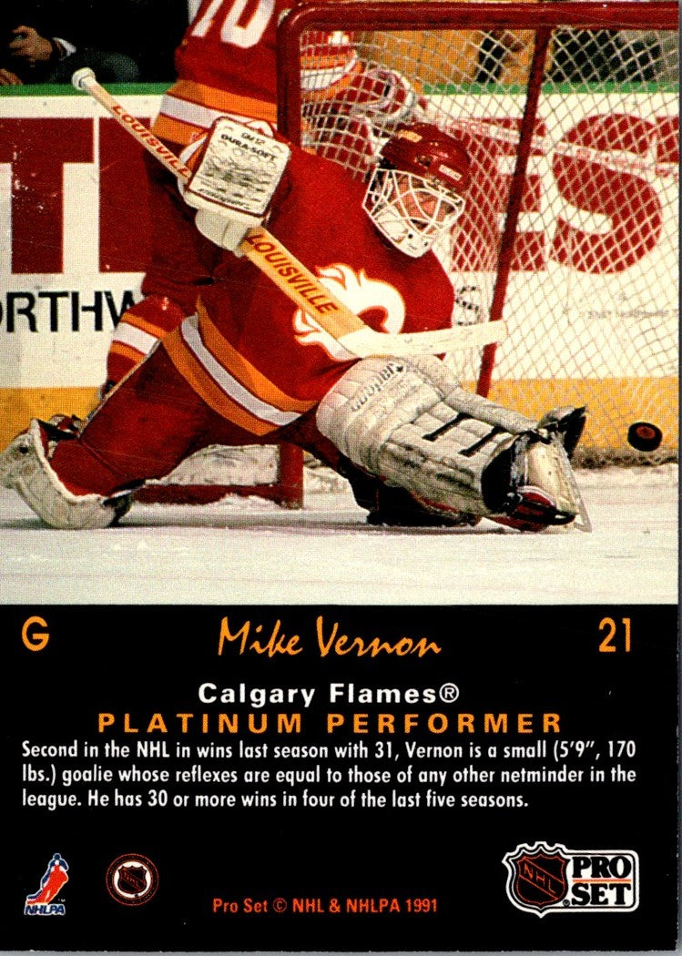 1991 Pro Set Platinum Mike Vernon