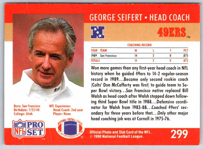 1990 Proset George Seifert