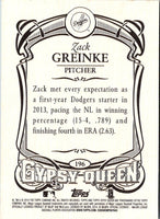 2014 Topps Gypsy Queen Zack Greinke #196