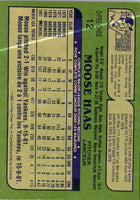 1982 O-Pee-Chee Moose Haas #12