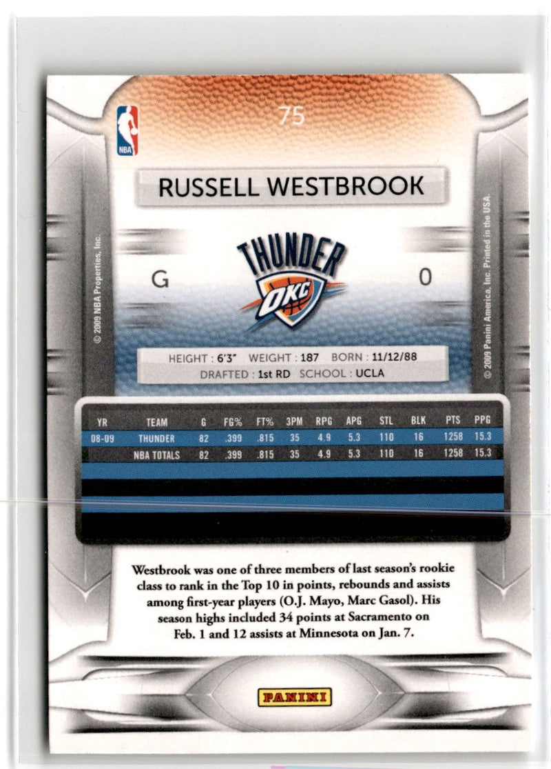 2009 Panini Prestige Russell Westbrook
