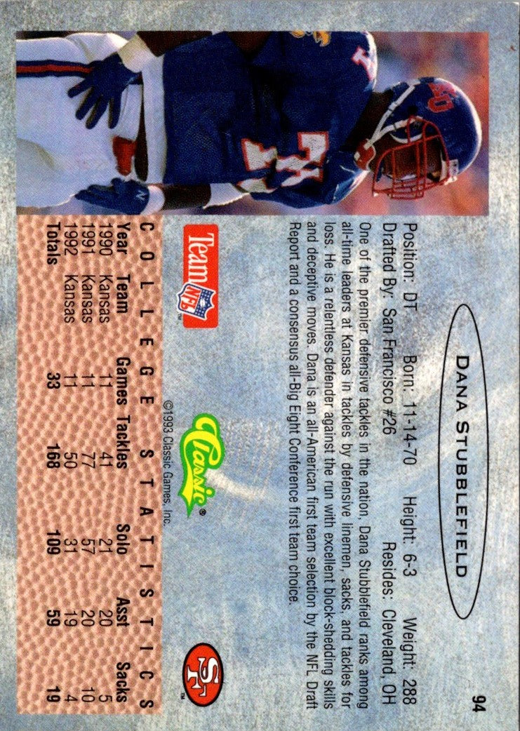 1993 Classic Dana Stubblefield