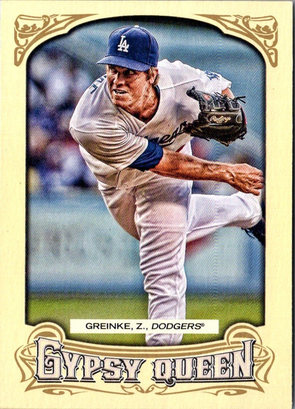 2014 Topps Gypsy Queen Zack Greinke #196