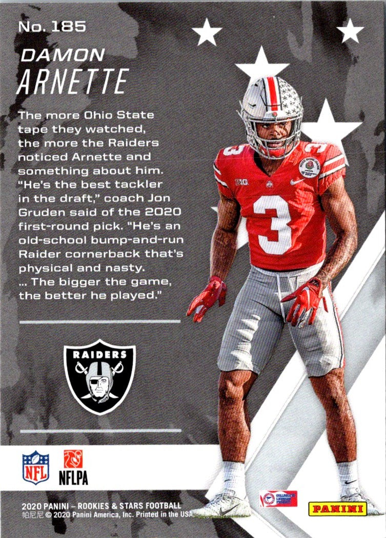 2020 Panini Rookies & Stars Damon Arnette