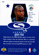 1998 UD Choice StarQuest Red Glen Rice