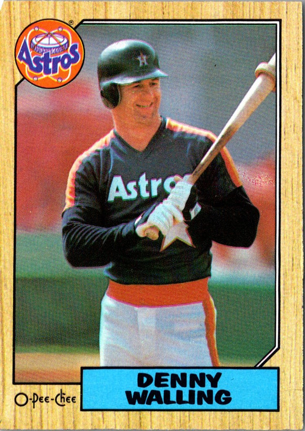 1987 O-Pee-Chee Denny Walling #222