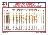 1992 Topps Jim Clancy #279