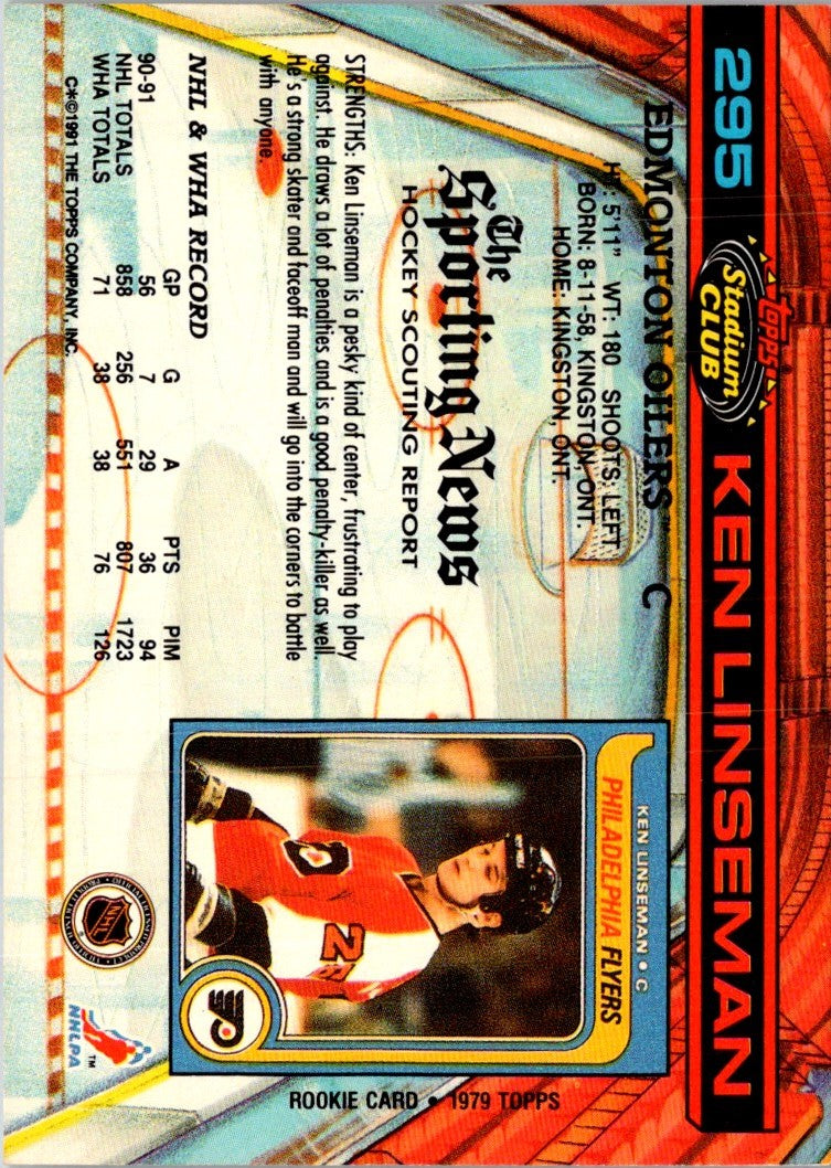 1991 Stadium Club Ken Linseman