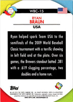 2013 Topps WBC Stars Ryan Braun #WBC-15