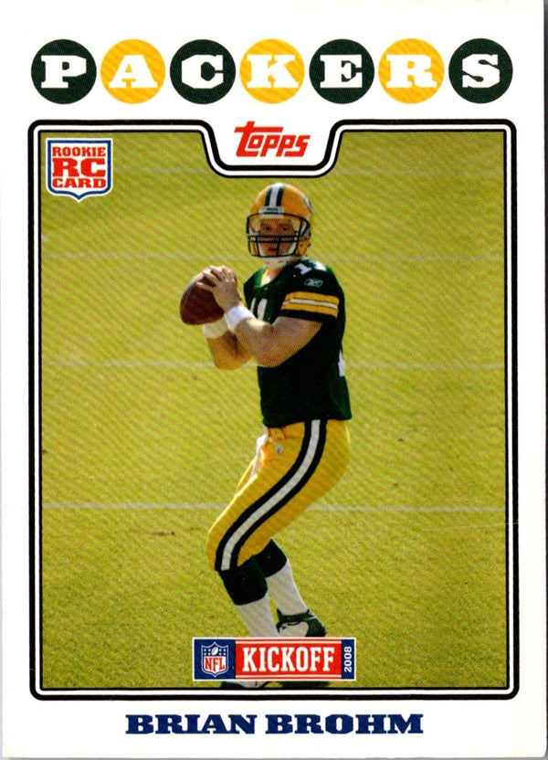 2008 Topps Kickoff Brian Brohm #167 Rookie