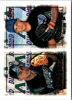 1996 Topps Steve Cox/Jesse Ibarra/Derrek Lee/Ron Wright #424 Rookie