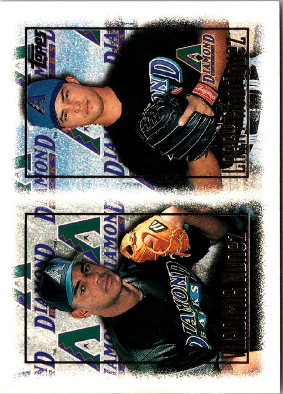 1996 Topps Steve Cox/Jesse Ibarra/Derrek Lee/Ron Wright #424 Rookie