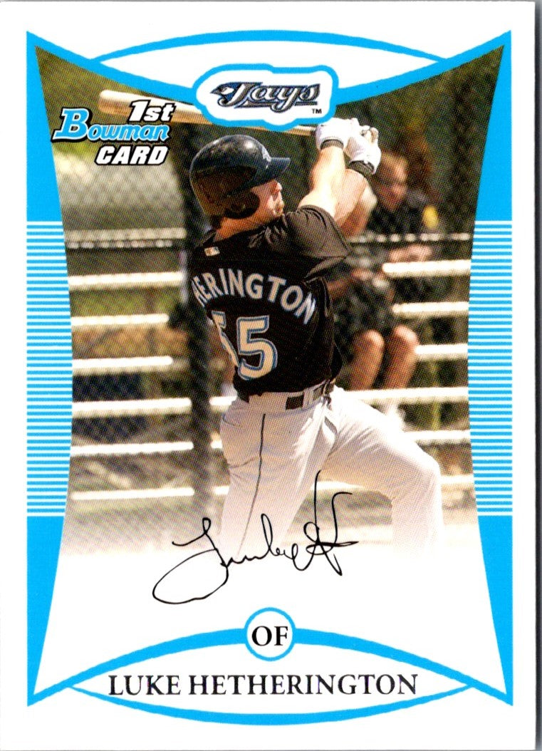 2008 Bowman Prospects Luke Hetherington