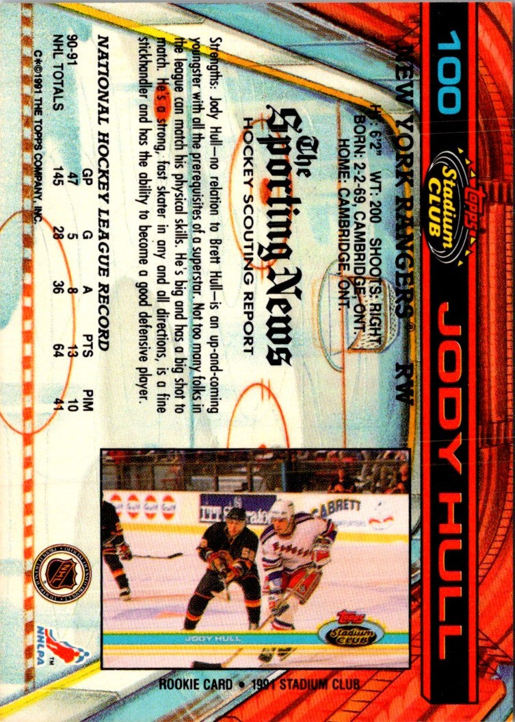 1991 Stadium Club Jody Hull