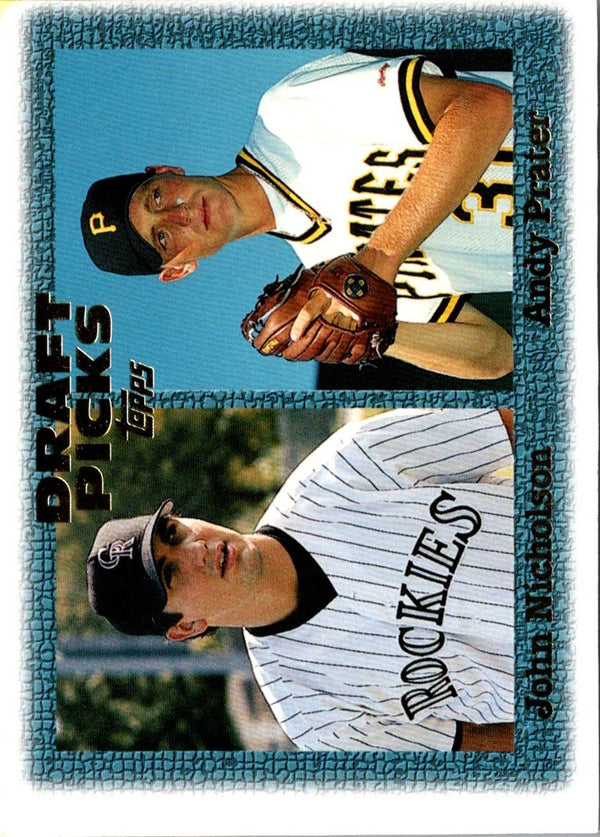 1997 Topps John Nicholson/Andy Prater #482 Rookie