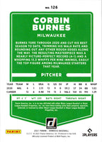 2021 Donruss Corbin Burnes #126