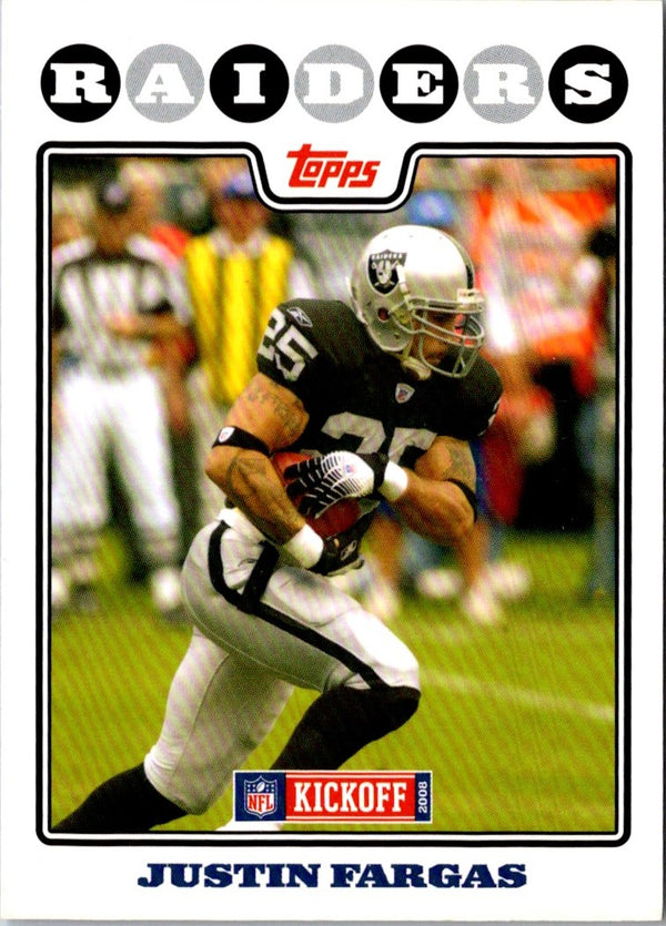 2008 Topps Kickoff Justin Fargas #132