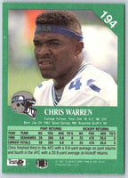 1991 Fleer Chris Warren #194