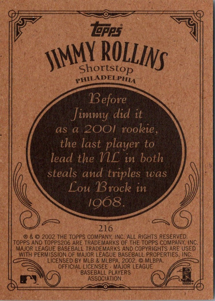 2002 Topps 206 Jimmy Rollins